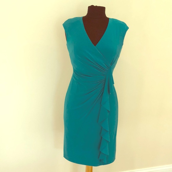 american living ruffled sheath dress